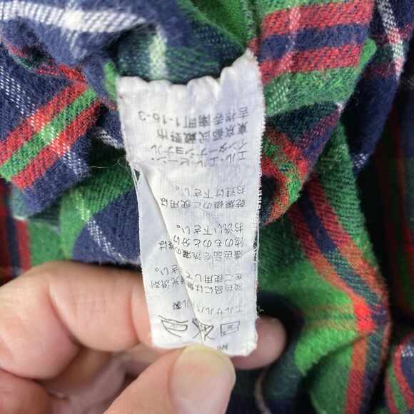 L.L. Bean Men's Green Plaid Dress Shirt - Picture 11 of 13